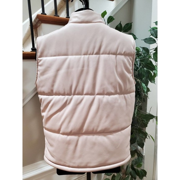 Boohoo Man Mens Beige Sleeveless Pockets Full Zipper Casual Vest Size Large - Picture 8 of 16